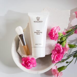 Roccoco Botanicals Pearl Brightening Mask. sold at Pure Heart Living