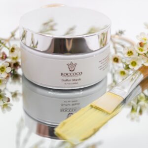 Roccoco Botanicals Sulfur Mask. sold at Pure Heart Living